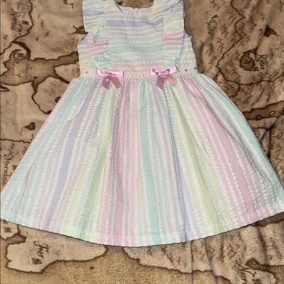 🖤BONNIE JEAN PASTEL EASTER DRESS SIZE 4T🖤 - Picture 4 of 9